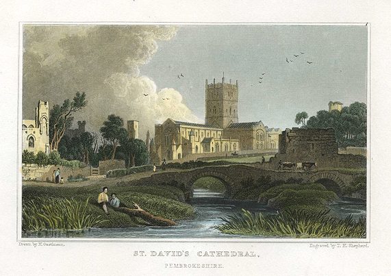 Wales, St.David's Cathedral, 1830