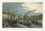 Scotland, Leith Harbour, from the Pier, 1831