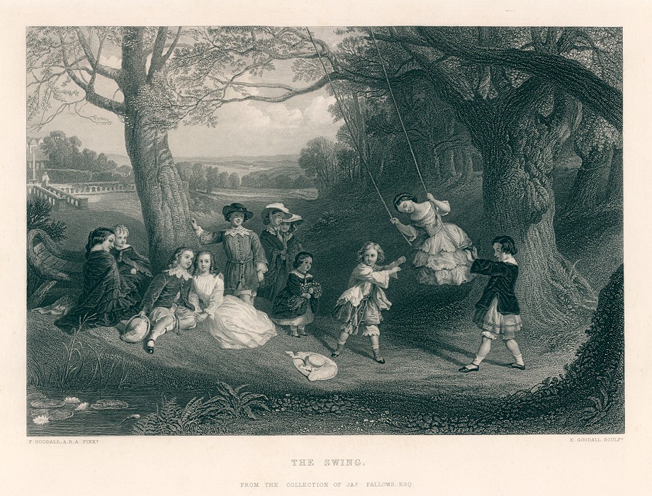 The Swing, after Goodall, 1862