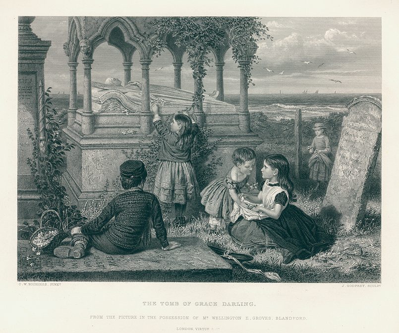 The Tomb of Grace Darling, after Nicholls, 1872