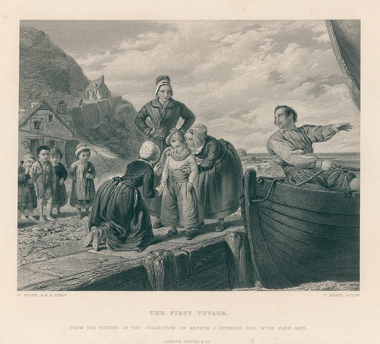 The First Voyage, after Frank Stone, 1872