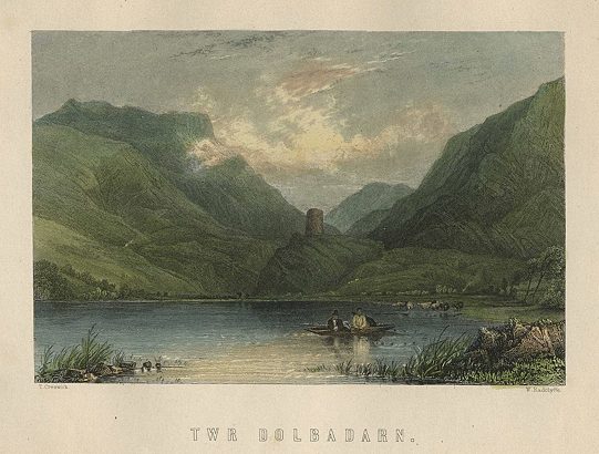 Wales, Twr Dolbadarn, 1874