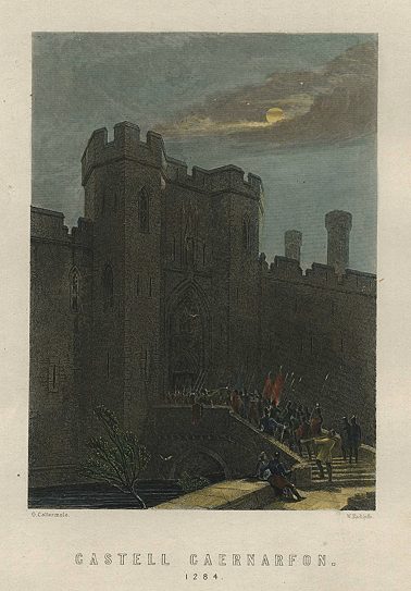 Wales, Castell Caernarfon, 1874