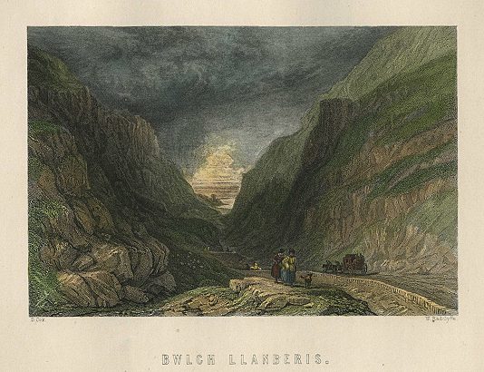 Wales, Bwlch Llanberis, 1874