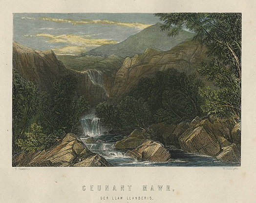 Wales, Ceunant Mawr Ger Llaw Llanberis, 1874