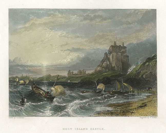 Northumberland, Holy Island Castle, 1842