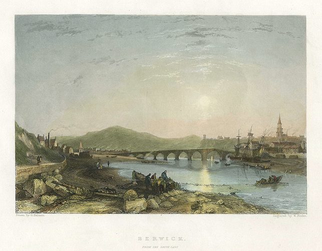 Scotland, Berwick from the South East, 1842