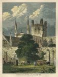 Chester Cathedral and part of City Wall, 1873