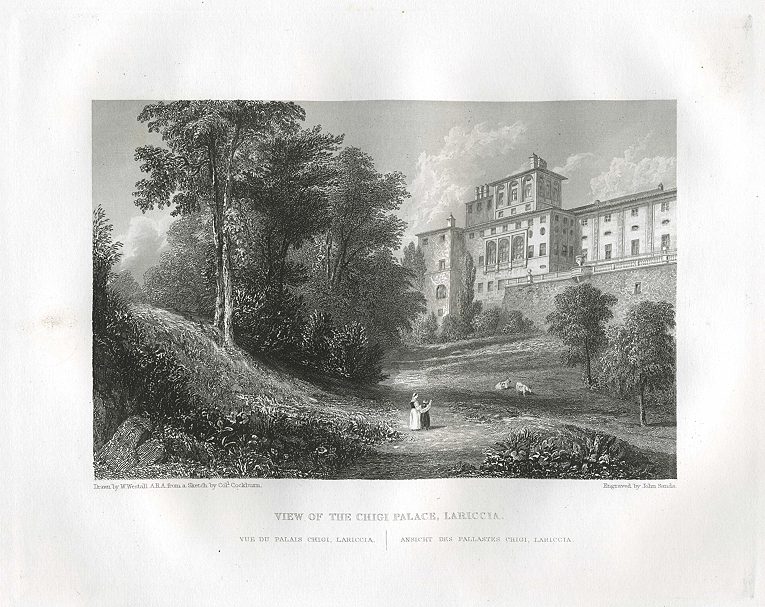 Italy, Rome, Chigi Palace, Ariccia, 1840