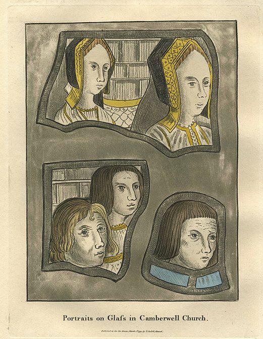 Camberwell Church, Stained Glass Portraits, 1796