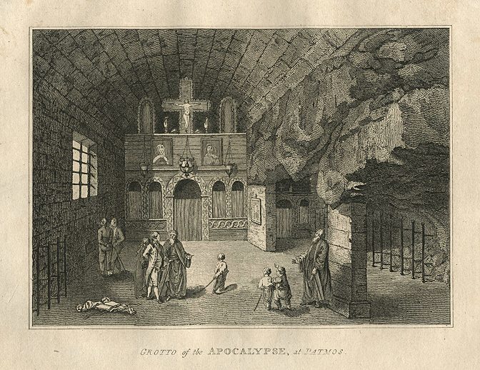 Greece, Patmos, Grotto of the Apocalypse, 1800