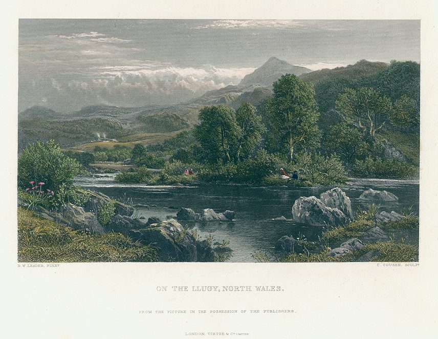 North Wales, On the river Llugy, 1878