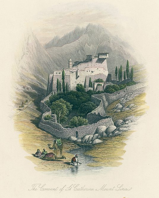 Holy Land, Mount Sinaii, Convent of St.Catherine, 1875