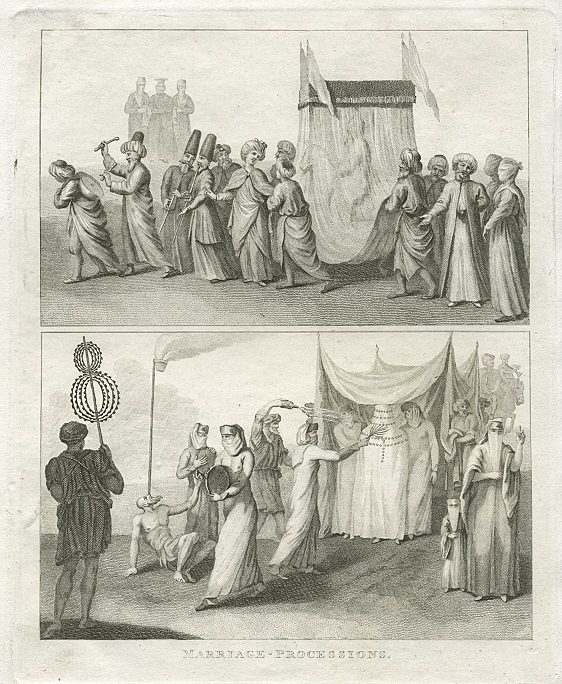 Holy Land, Marriage Processions, 1800