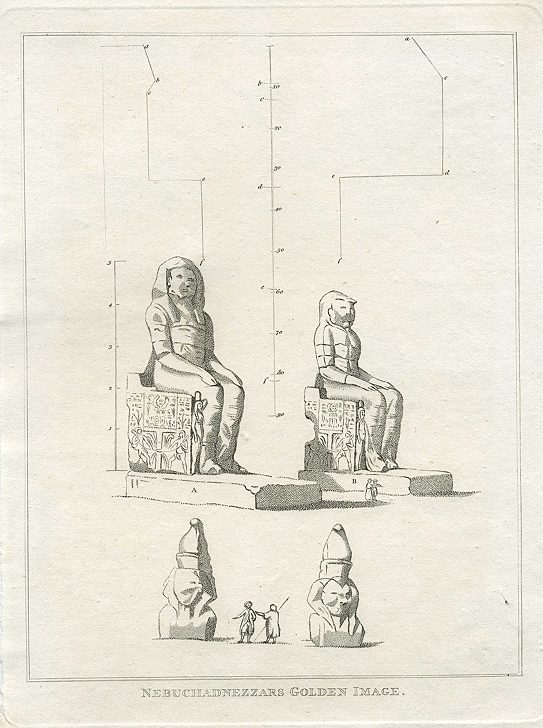 Holy Land, Nebuchadnezzars Golden Image, 1800