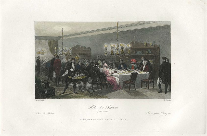 France, Paris, Hotel des Princes, 1840