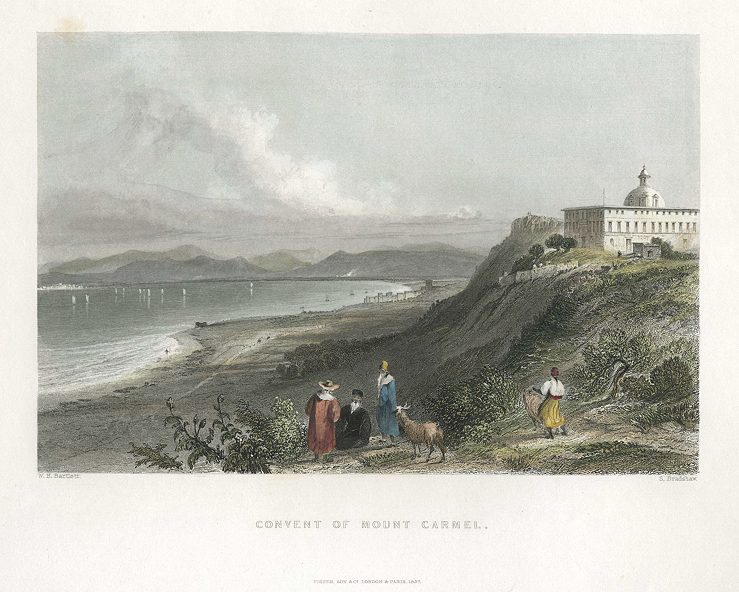 Holy Land, Convent of Mount Carmel (Stella Maris Carmelite Monastery), 1837