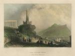 Edinburgh, the Calton Hill, with Nelson's Monument, 1838