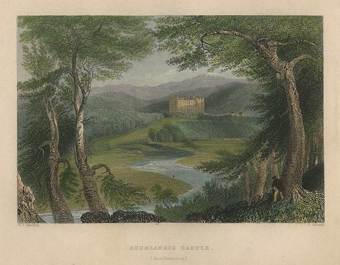 Scotland, Drumlanrig Castle, 1838