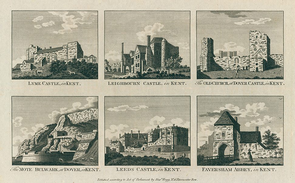 Kent, various views of ruins, 1786