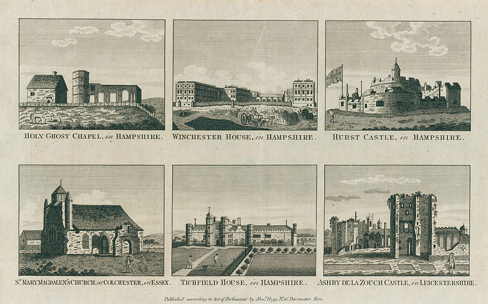 England, various views of ruins, 1786