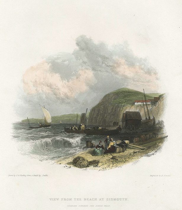 Devon, Beach at Sidmouth, 1842