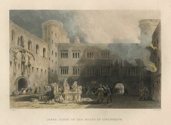 Scotland, Palace of Linlithgow, 1838