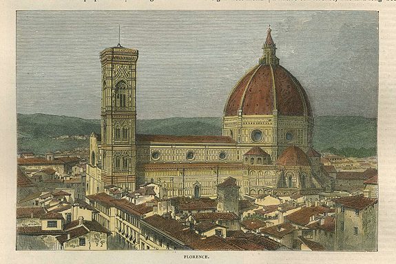 Italy, Florence view, 1872