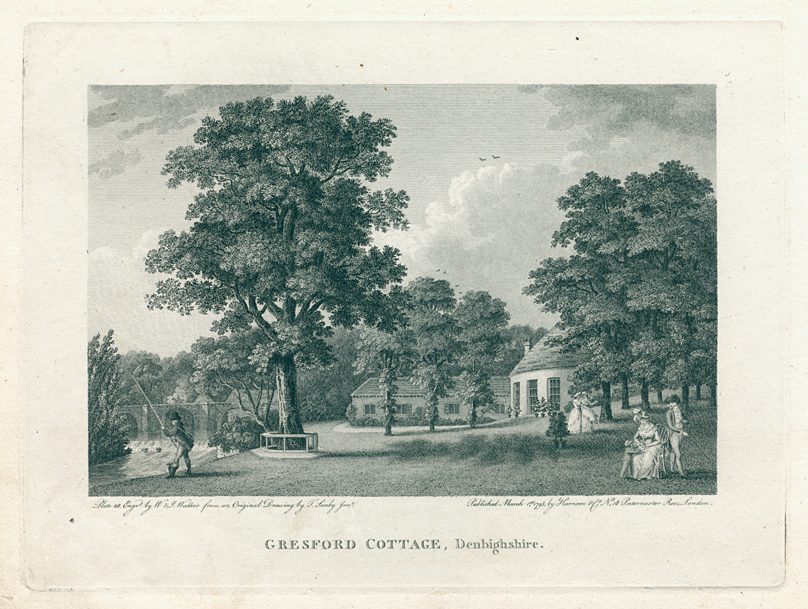 Wales, Denbighshire, Gresford Cottage, 1793