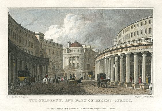 London, The Quadrant, and part of Regent Street, 1831