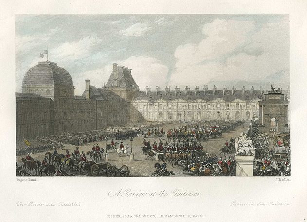 France, a Review at the Tuileries, 1844