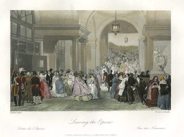 France, Paris, Leaving the Opera, 1844