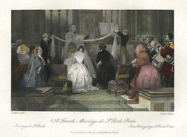 French Marriage at St. Roch, Paris, 1844