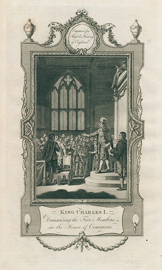 King Charles I demanding the Five Members in Parliament (in 1642), 1781
