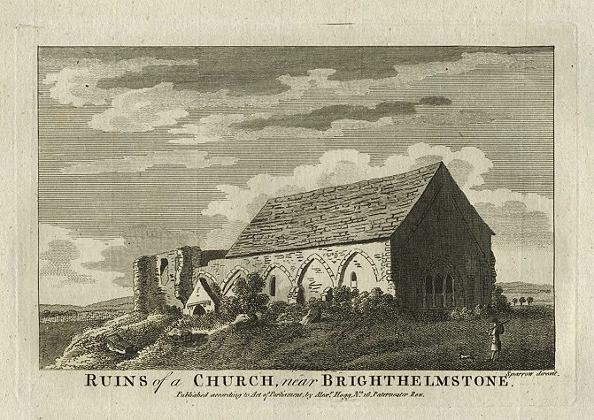 Sussex, Ruins of a Church near Brighton, 1786