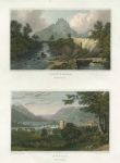 Wales, Builth & Craig Y Dinas (2 views), 1830
