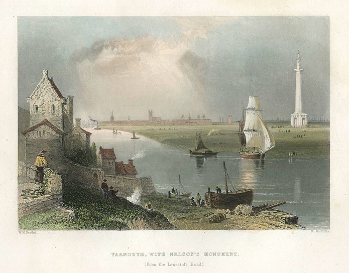 Norfolk, Great Yarmouth view, 1842