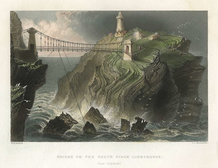 Anglesea, South Stack Lighthouse Bridge, 1842