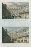 London Horse & Carriage Repository, Gray's Inn Road, 2 views, 1831