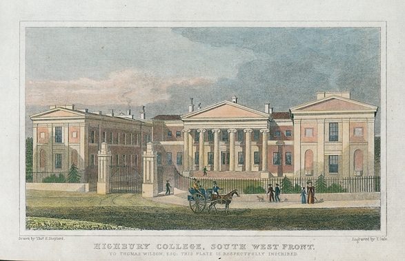 London, Highbury College, 1831