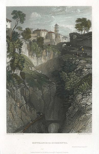 Italy, Entrance to Sorrento, 1832