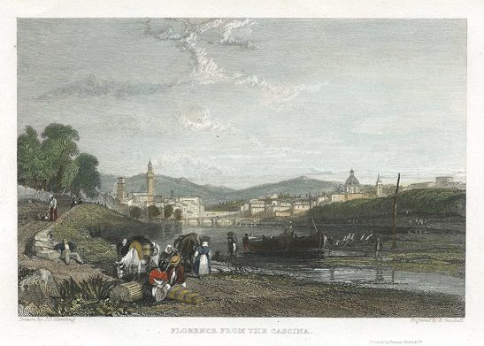 Italy, Florence from the Cascina, 1832