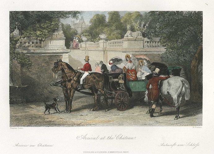 France, Paris, Arrival at the Chateau, 1844