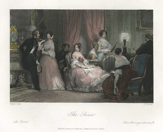 France, Paris, The Soiree, 1844