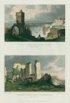 Wales, Pembrokeshire, Caldy Island & Haverfordwest Priory, (2 views), 1830
