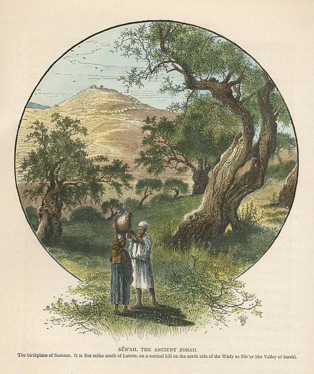 Holy Land, Sur'ah, the ancient Zorah, 1875