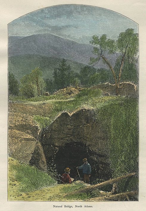 USA, MA, Natural Bridge at North Adams, 1875