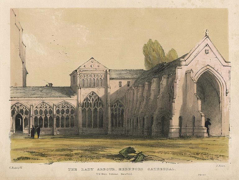 Hereford Cathedral, the Lady Arbour, George Rowe, c1845