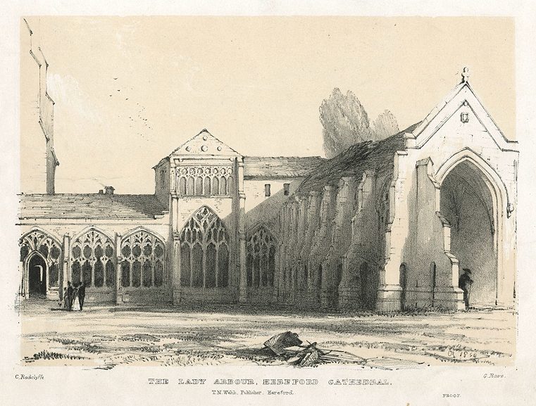 Hereford Cathedral, the Lady Arbour, George Rowe, c1845