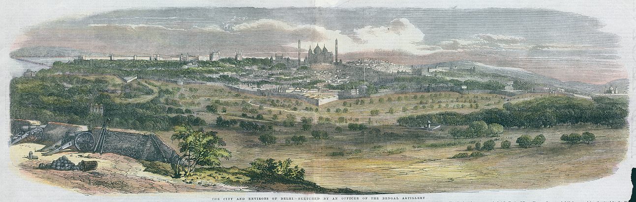 India, Delhi view, 1857